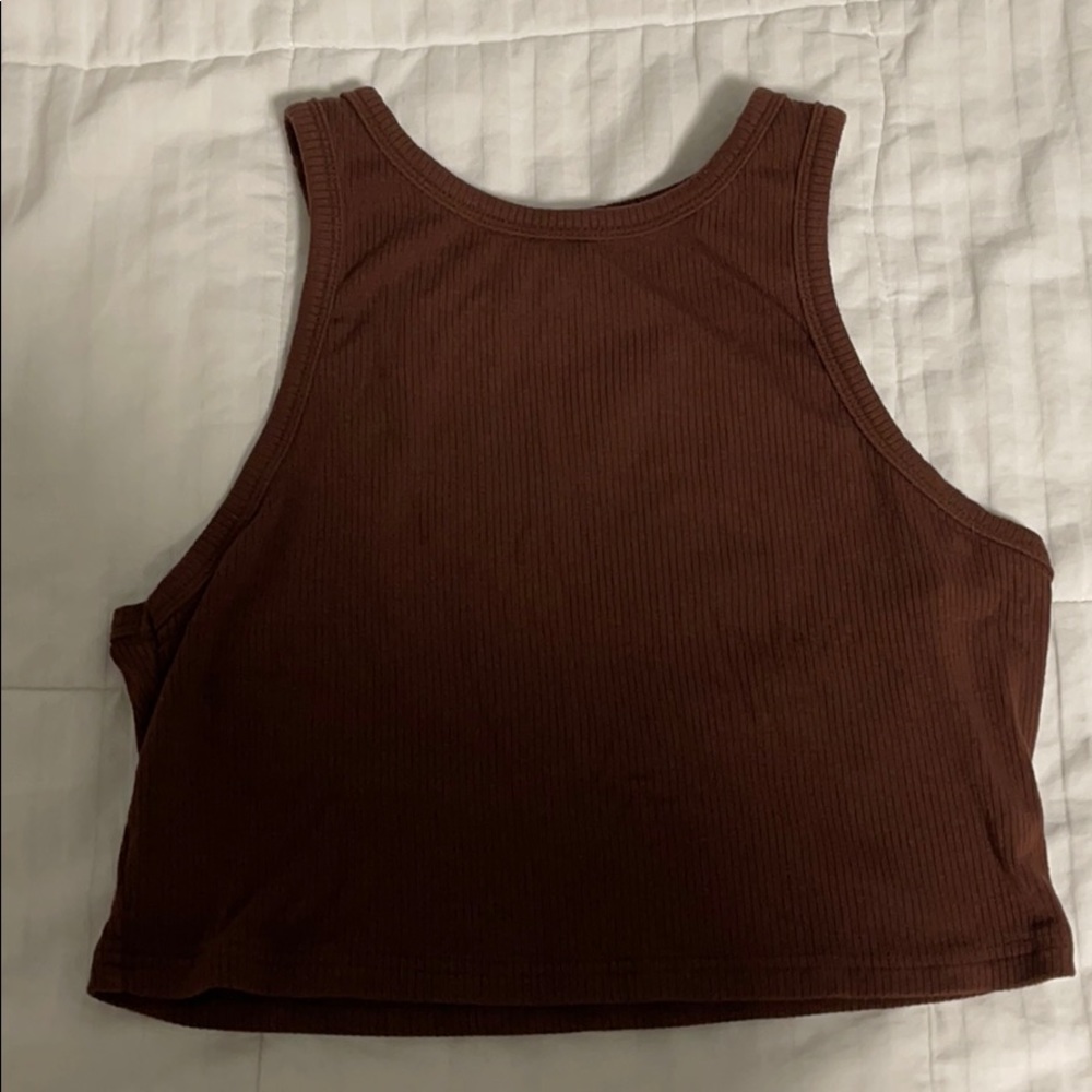 BROWN CROP TANK